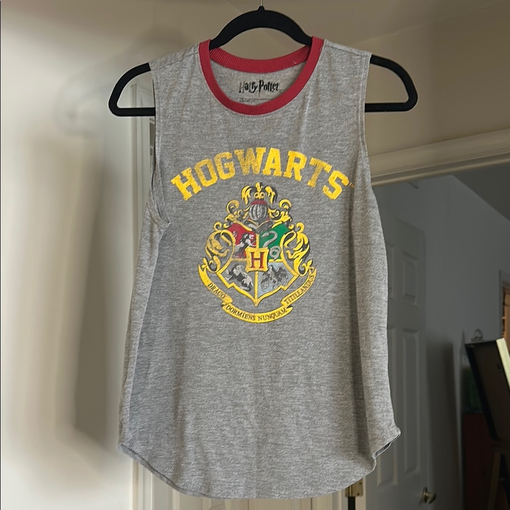 Warner Bros. Hogwarts Crest Kids Tank Top - Gray and Red